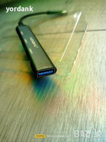 USB Type-C Hub екстендър 4 USB порта, снимка 5 - Кабели и адаптери - 53454804