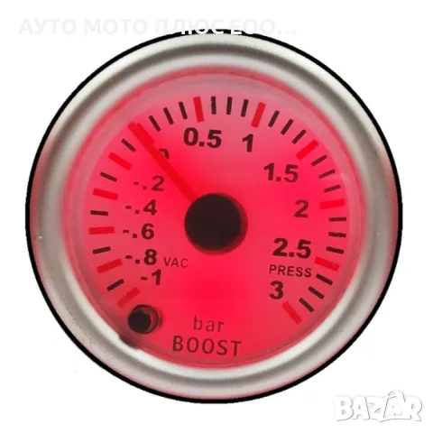 Уред за налягането на турбината Boost Meter RGB - 3 bar/52мм/7 цвята., снимка 11 - Аксесоари и консумативи - 51394594
