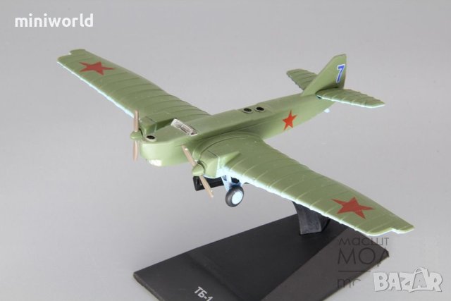 ТБ-1 самолет бомбадировач 1929 - мащаб 1:100 на Fabbri моделът е нов в блистер