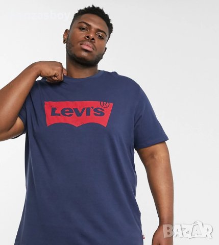 Levi's Big & Tall Batwing Logo - страхотна мъжка тениска 3ХЛ, снимка 1 - Якета - 41313640