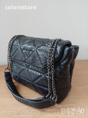 Луксозна Черна чанта P*** код SG59, снимка 5 - Чанти - 52016294