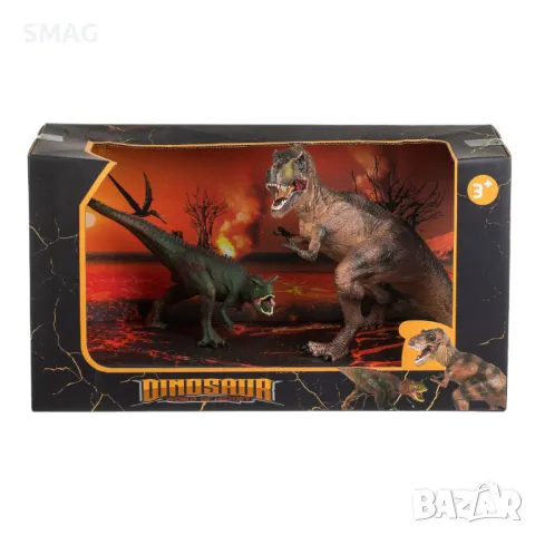 Реалистични фигури Тиранозавър Рекс и Гигантозавър 17x16см - 2 бр. S_1242540, снимка 4 - Други - 48045189