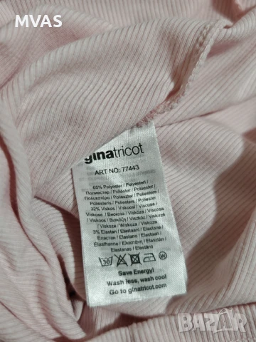 Нова дамска розова рипсена къса тениска S размер, снимка 3 - Тениски - 50998445