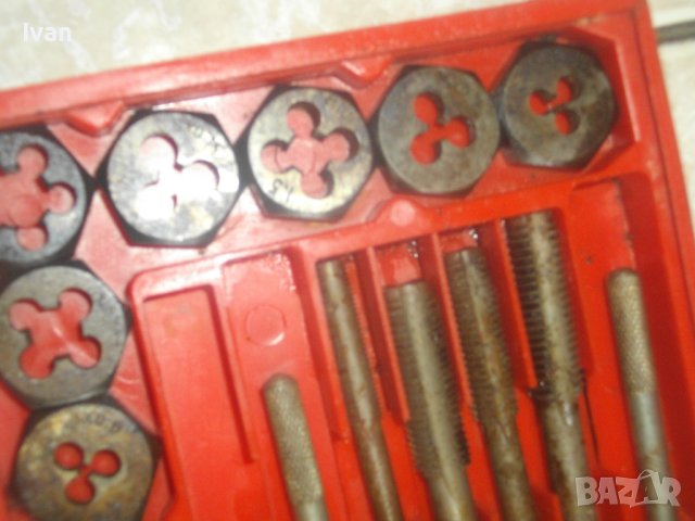 Плашки/Метчици За Външни/Вътрешни Резби-Старо Качество-Комплект 35 Части До М12/Комплект 15бр-До М16, снимка 15 - Други инструменти - 41357734