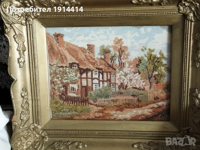 Гоблени по Вилер прецизно ушити по поръчка от специалист с DMC конци, снимка 15 - Гоблени - 50590555