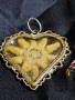 Винтидж медальон с алпийски еделвайс, снимка 1