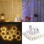 Коледни лампички с 300 LED, 3м x 3м, коледна завеса с дистанционно, снимка 1