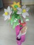 Handmade хартиен букет от хартиени цветя оригами, снимка 3