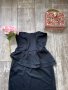 Страхотна пеплум черна еластична официална вечерна къса коктейлна рокля , снимка 14