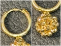 Златни обеци  Топчета ЧИСТО НОВИ 14 карата 585 zlatni obeci zlaten gold, снимка 4
