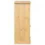vidaXL Шкаф за вино "Corona" 97x45x114 см бор масив, снимка 5