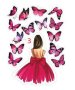 Момиче дама лейди жена с пеперуди топери топер картонени украса декор за торта моминско парти рожден, снимка 4