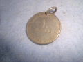 3 ВИСУЛКИ - УКРАШЕНИЯ ДИРХАМ ОАЕ ПЛОЧКА с ИНИЦИАЛИ ДК СТАРИ МЕДАЛЬОНИ 26156, снимка 12