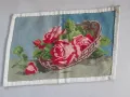 Ръчно шит Гоблен рози 27х18см., снимка 4
