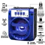 Мини Bluetooth тонколона 1TECH, Hands-Free, MicroSD/TF, AUX, микрофон, синя, снимка 2