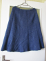 Плетена синя пола с ластика