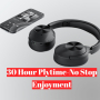 Безжични Bluetooth слушалки GarageRock Hybrid Active Noise Canceling Headphones - черни, снимка 5