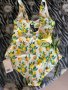 Нов цял бързосъхнещ бански костюм етикет хигиенна лепенка принт лимони лимон wow 😮 , снимка 16