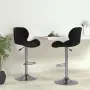 vidaXL Бар табуретки, 2 бр, черни, кадифе, снимка 2