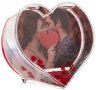 Сърце с рамка за снимка, С конфети и чечност,9,5х4х9,5 см, снимка 1 - Романтични подаръци - 39440725