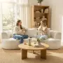 Триместен диван HOMCOM, 260 см шенилна тапицерия, снимка 2