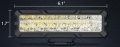 15.5 cm 144W Диоден Прожектор Супер Мощен Халоген Led Bar Лед Бар Бяла Комбиниранa Светлина 12V-24V, снимка 2