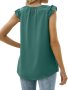 Дамски плисиран потник без ръкави от шифон, 8цвята , снимка 13