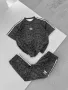 Adidas Дамски Спортен Комплект Тениска И Долнище👚🩳Дамски Спортен Екип Адидас - 3 Цвята Код A535, снимка 6