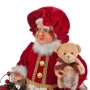 Коледна декоративна фигура Баба Коледа с шапка и кошница, 45см, снимка 3