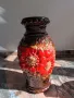 Немска керамична ваза с цветя. Артистична декорация за дома. , снимка 6