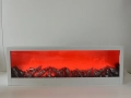 Светеща декоративна камина, ефект на истински пламък, 61x20x10см, снимка 4