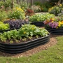 Овална леха за зеленчуци и цветя - модерна форма и здрава конструкция 240 х 120 х 30см, снимка 5