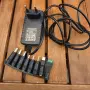 Универсален захранващ адаптер AC/DC 24V 1A (24W) + комплект сменяеми накрайници (НОВ, снимка 1