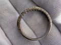 Златен пръстен 18к с диаманти №7640 , снимка 8