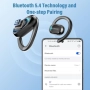 Нови Open Ear Bluetooth 5.4 Слушалки IPX7 Водоустойчиви 58 часа Батерия Кутия за зареждане, снимка 6