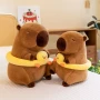 Плюшена играчка Капибара с пояс Пате, 30см, снимка 1