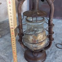 Стар немски газен фенер лампа, снимка 4 - Антикварни и старинни предмети - 42063387