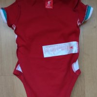 Liverpool - комплект футболно боди и футболни бебешки тениски на Ливърпул , снимка 5 - Бодита за бебе - 41946497