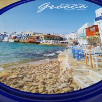 метална кутия с капак от Гърция , остров Миконос, снимка 2 - Други - 44928432