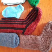 Детски домашно плетени чорапи-нови, снимка 2 - Други - 38984828