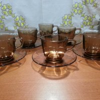 Френски дуралекс чаши за чай , снимка 1 - Антикварни и старинни предмети - 44465854