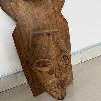 Дървена маска качествена Италия плътно дърво, снимка 3 - Антикварни и старинни предмети - 42497300