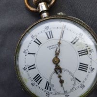 Сребърен джобен часовник Charles Locle, снимка 2 - Антикварни и старинни предмети - 41435026