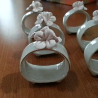 Порцеланови пръстени за салфетки рингове халки , снимка 3 - Антикварни и старинни предмети - 41101996