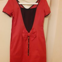 Стилна червена дамска рокля, снимка 1 - Рокли - 42317064