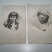 Две стари пощенски картички портрети от 1917г. Прага, снимка 1 - Филателия - 40148799