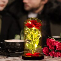Нова голяма роза с LED светлини и кутия Подарък за жена приятелка гадже Годишнина 8 март, снимка 6 - Романтични подаръци - 39791800