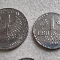 Монети . Германия.  1 , 2  дойче марки и  3 бройки по 50 пфенига., снимка 3 - Нумизматика и бонистика - 38325471