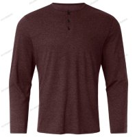 Мъжка тениска с дълъг ръкав и кръгло деколте, 4цвята - 023, снимка 6 - Тениски - 42015211