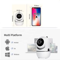 PTZ ICSEE камера за наблюдение, WiFi, 360° въртене, Full HD, Нощно виждане, Микрофон, снимка 3 - IP камери - 42327577